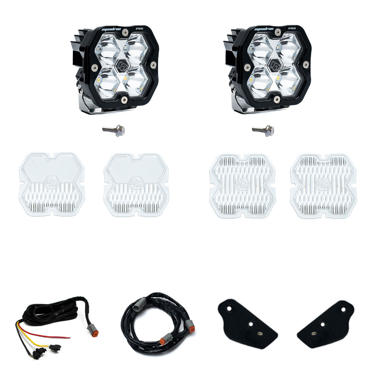 2021-2026 Ford Bronco and Bronco Raptor Baja Designs Squadron 2.0 A-Pillar Ditch Light Kit