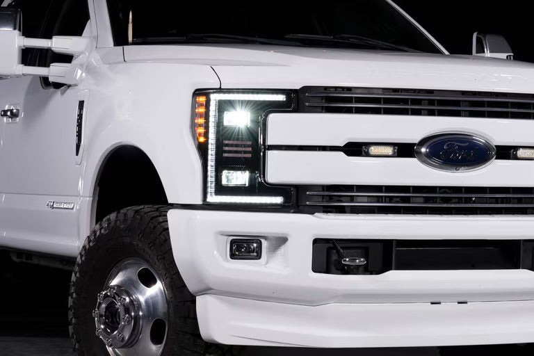 Morimoto XB Hybrid LED Projector Headlights: Ford Super Duty F250/F350 2017-2019
