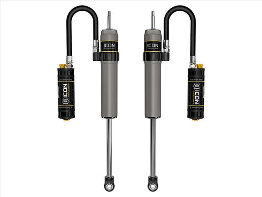 ICON 2022-2024 Toyota Tundra 0-1.5” Lift/2023-2024 Sequoia 0-3" Lift, Rear, V.S. 2.5 Aluminum Series Shock Absorbers, Remote Reservoir w/ CDCV, Pair
