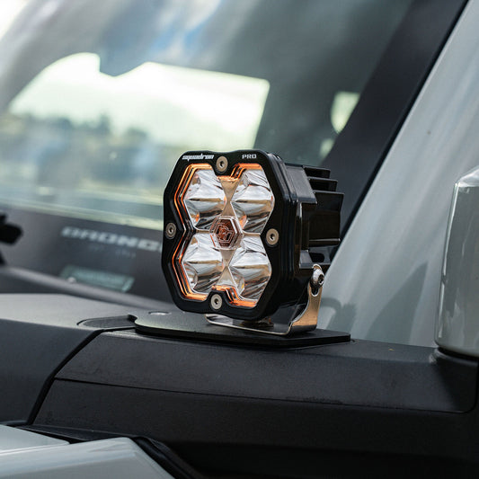 2021-2026 Ford Bronco and Bronco Raptor Baja Designs Squadron 2.0 A-Pillar Ditch Light Kit