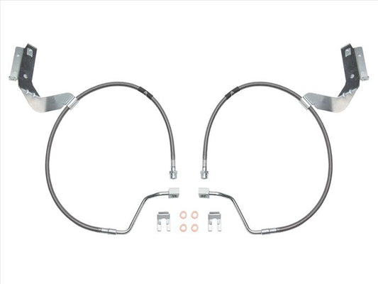 ICON 2017-2024 Ford F-250/F-350 Super Duty, Front, 2.5” Lift, Extended Stainless Brake Line Kit