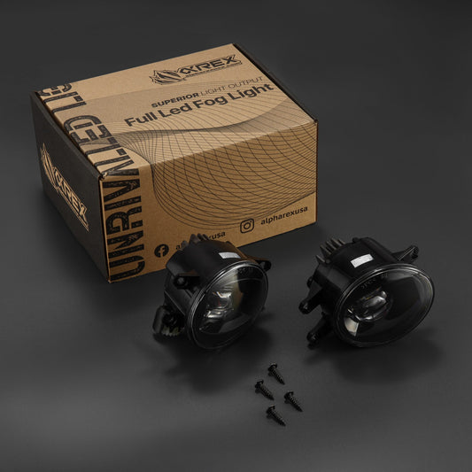 2010-2024 4runner, 2012-2023 Tacoma, 2014-2021 Tundra Alpharex Double Tap Dual Color 3000k/6500k LED Projector Fog Lights Toyota