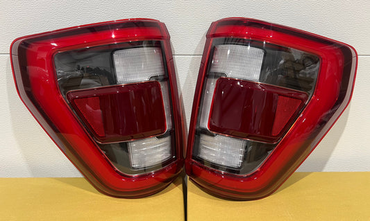 2021-2023 Ford F150 LED Tail Lights (Black/Red)