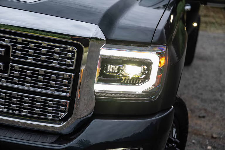 Morimoto XB Evo LED Projector Headlights: GMC Sierra 2014-2018 1500 2015-2019 HD 2500/3500