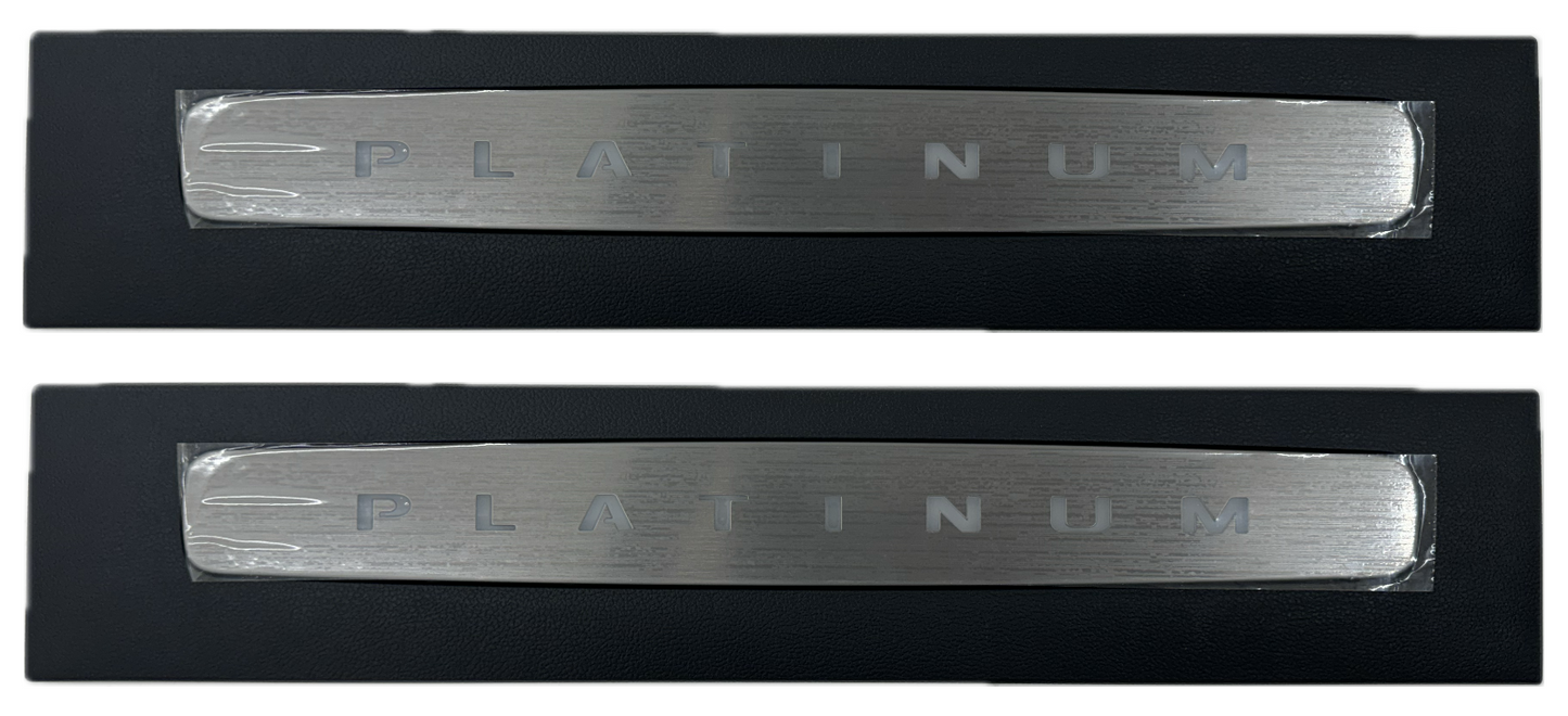 Ford OEM LED Illuminated Platinum Door Sills 2017-2022 F250/F350/F450 Super Duty