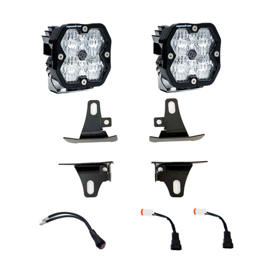 BAJA DESIGNS SQUADRON 2.0 LED FOG LIGHTS: FORD F150/SUPER DUTY F250/F350 (2017-2022)
