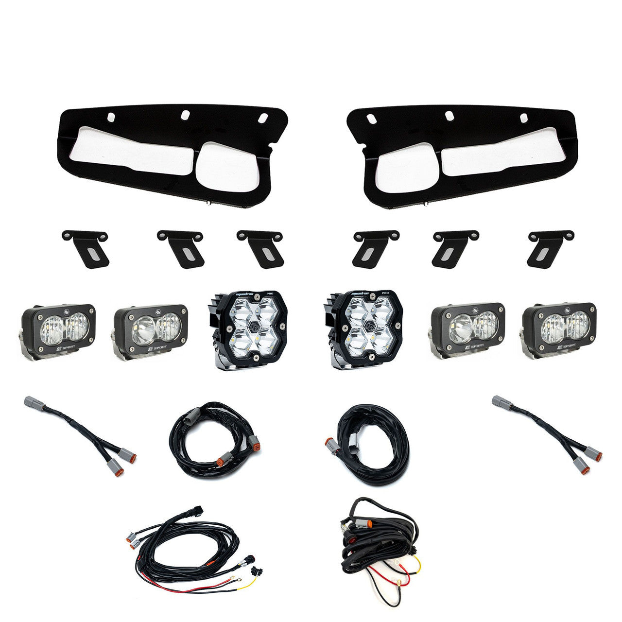 2021-2026 Ford Bronco and Bronco Raptor Baja Designs Squadron 2.0 / Dual S2 Fog Light Kit
