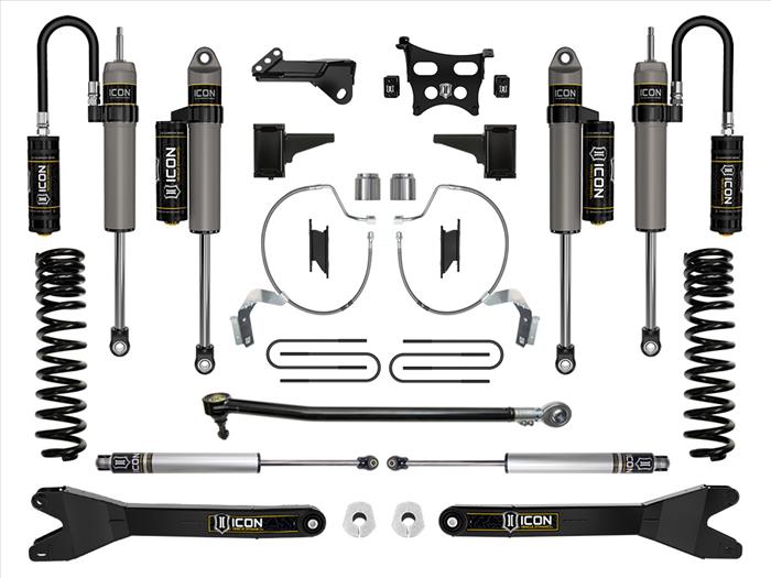 ICON 2023 Ford F-250/F-350 Super Duty 4WD Diesel, 4.5" Lift, Stage 4 Suspension System w/ Radius Arms