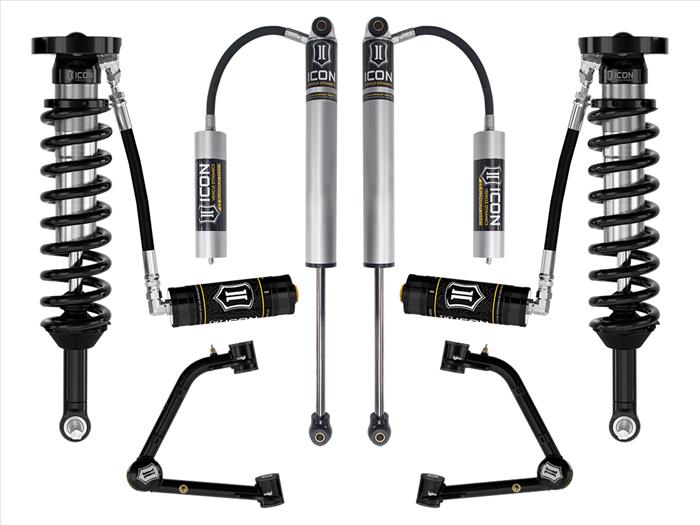 ICON 2023-2024 GMC Canyon AT4, Denali, & Elevation/Chevrolet Colorado Trail Boss, 1.75-2.5" Lift, Stage 3 Suspension System w/ Tubular Upper Control Arms