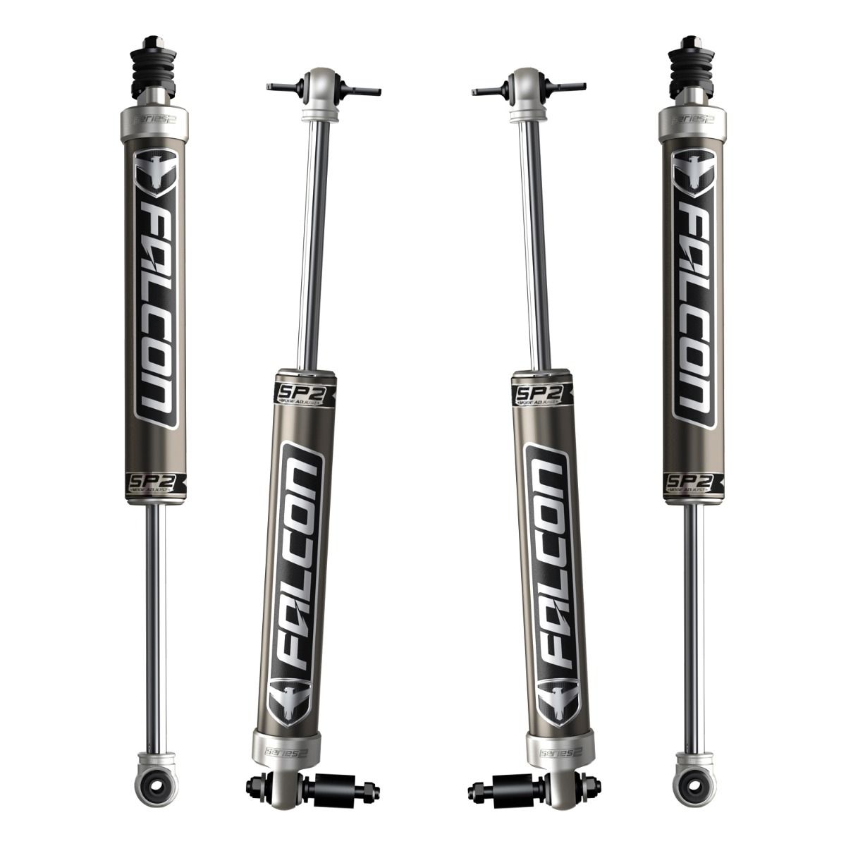 JK 2dr: Falcon SP2 2.1 Monotube Shock Kit (3?3.5? Lift)