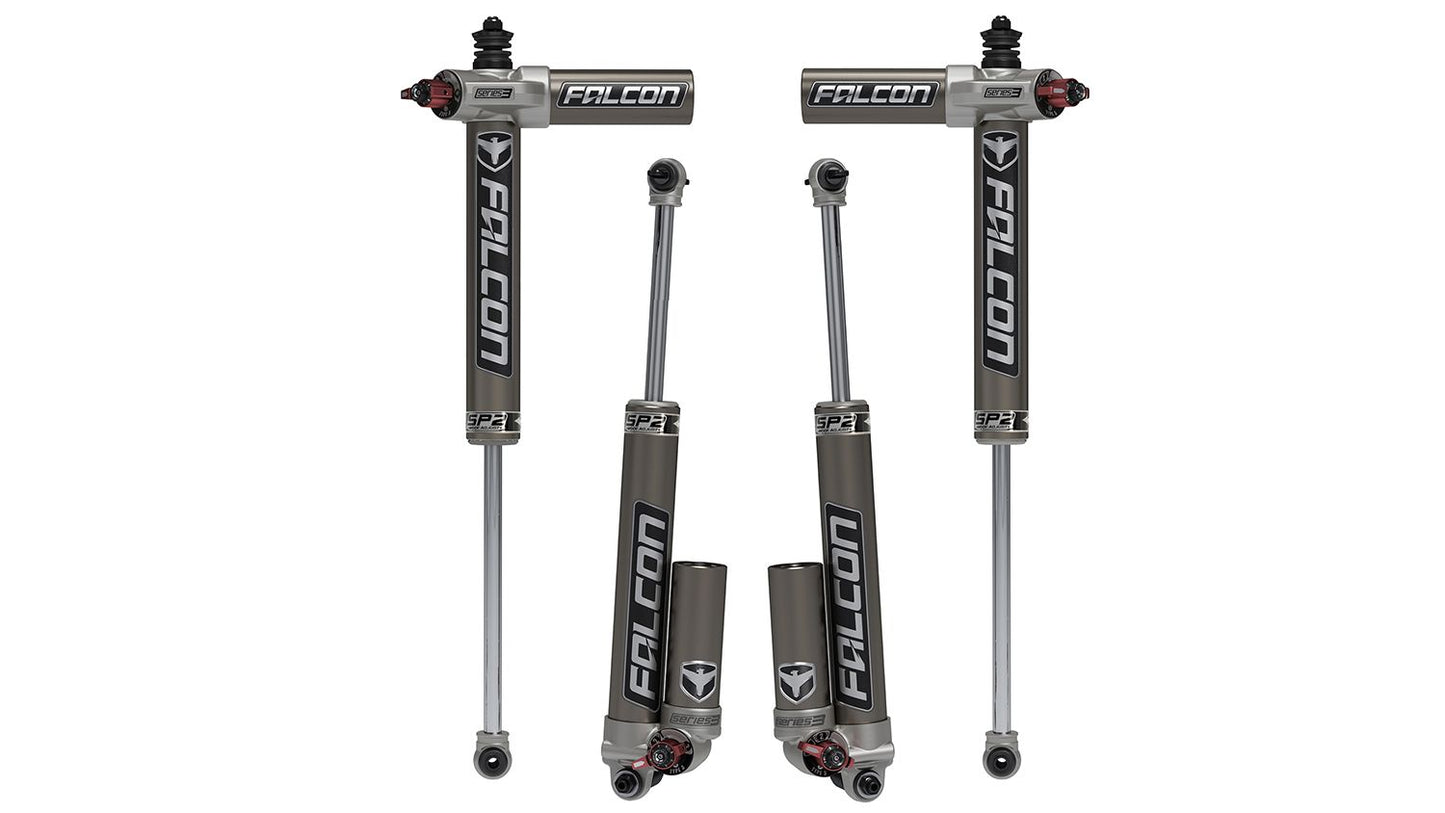 JK 2dr: Falcon SP2 3.3 Fast Adjust Piggyback Shock Kit (5?6? Lift)