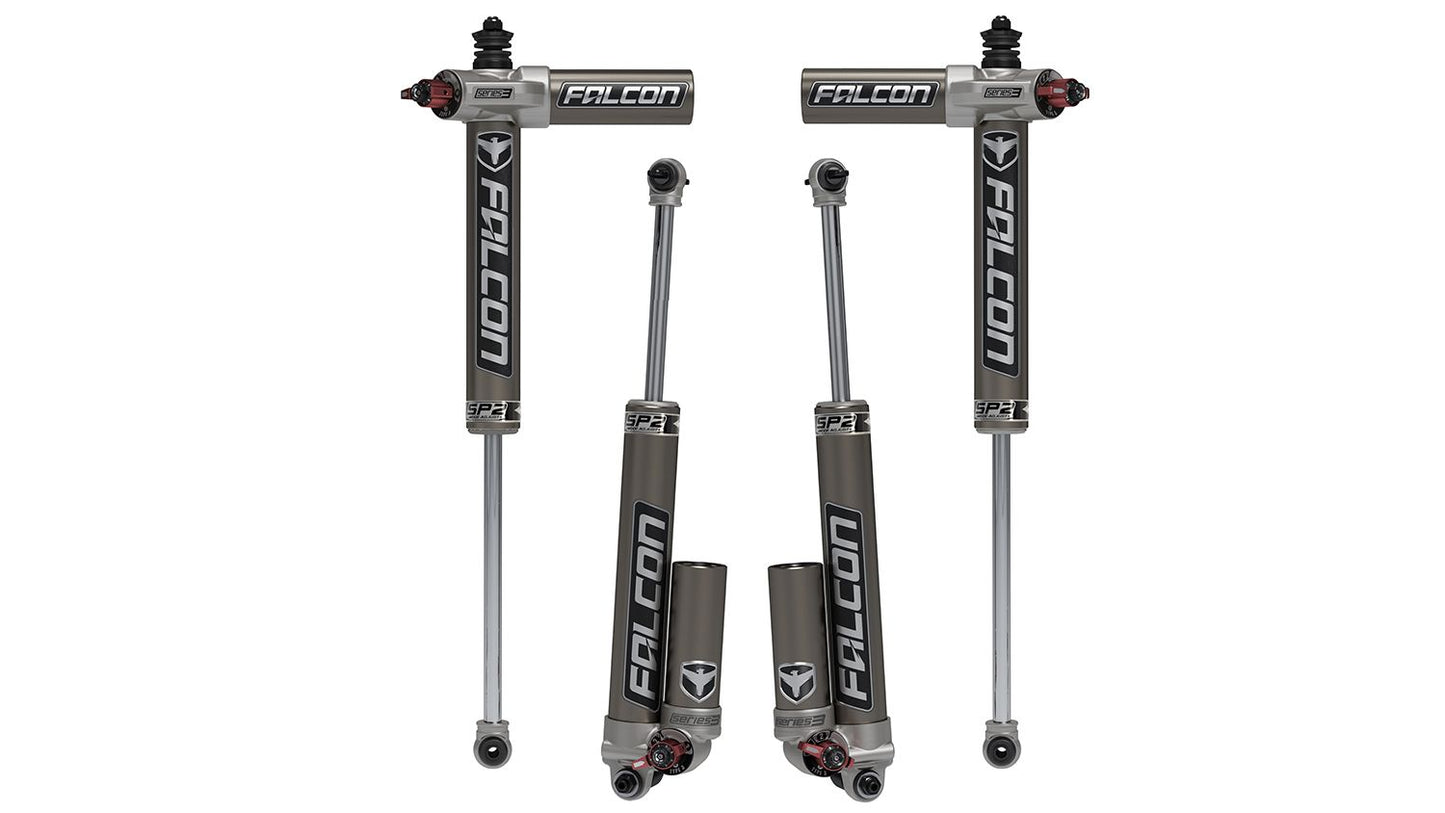 JK 4dr: Falcon SP2 3.3 Fast Adjust Piggyback Shock Kit (3?4.5? Lift)