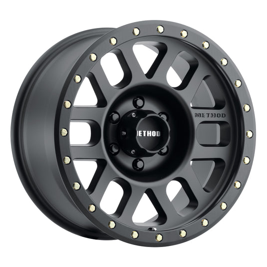 Method | MR309 Grid 18x9 +18mm Offset 6x5.5 108mm CB Matte Black Wheels