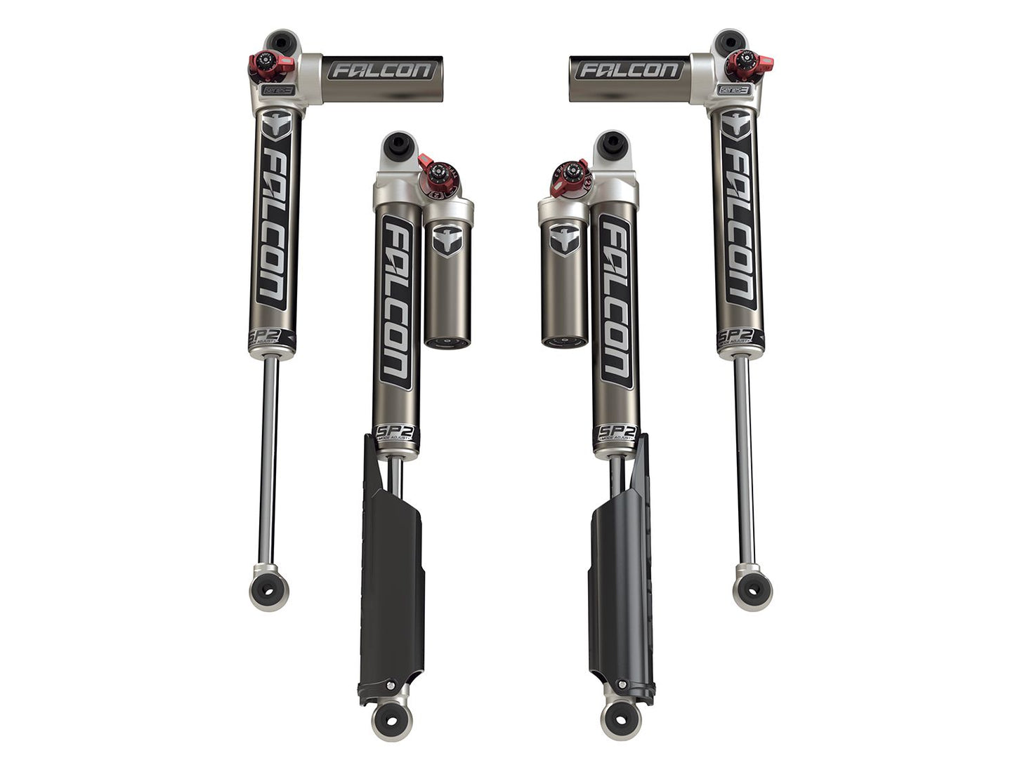 JL 2dr: Falcon SP2 3.3 Fast Adjust Piggyback Shock Kit (2-4.5" Lift)