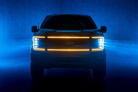 FORD F150 (2018-2020): MORIMOTO XBG LED DRL GRILLE (White or Amber)