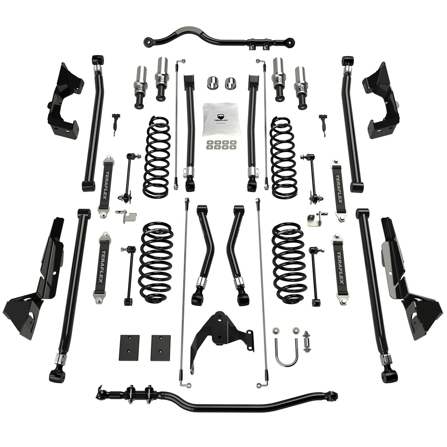 JK 2dr: 4" Alpine CT4 Prerunner Long Arm Suspension System ? No Shocks