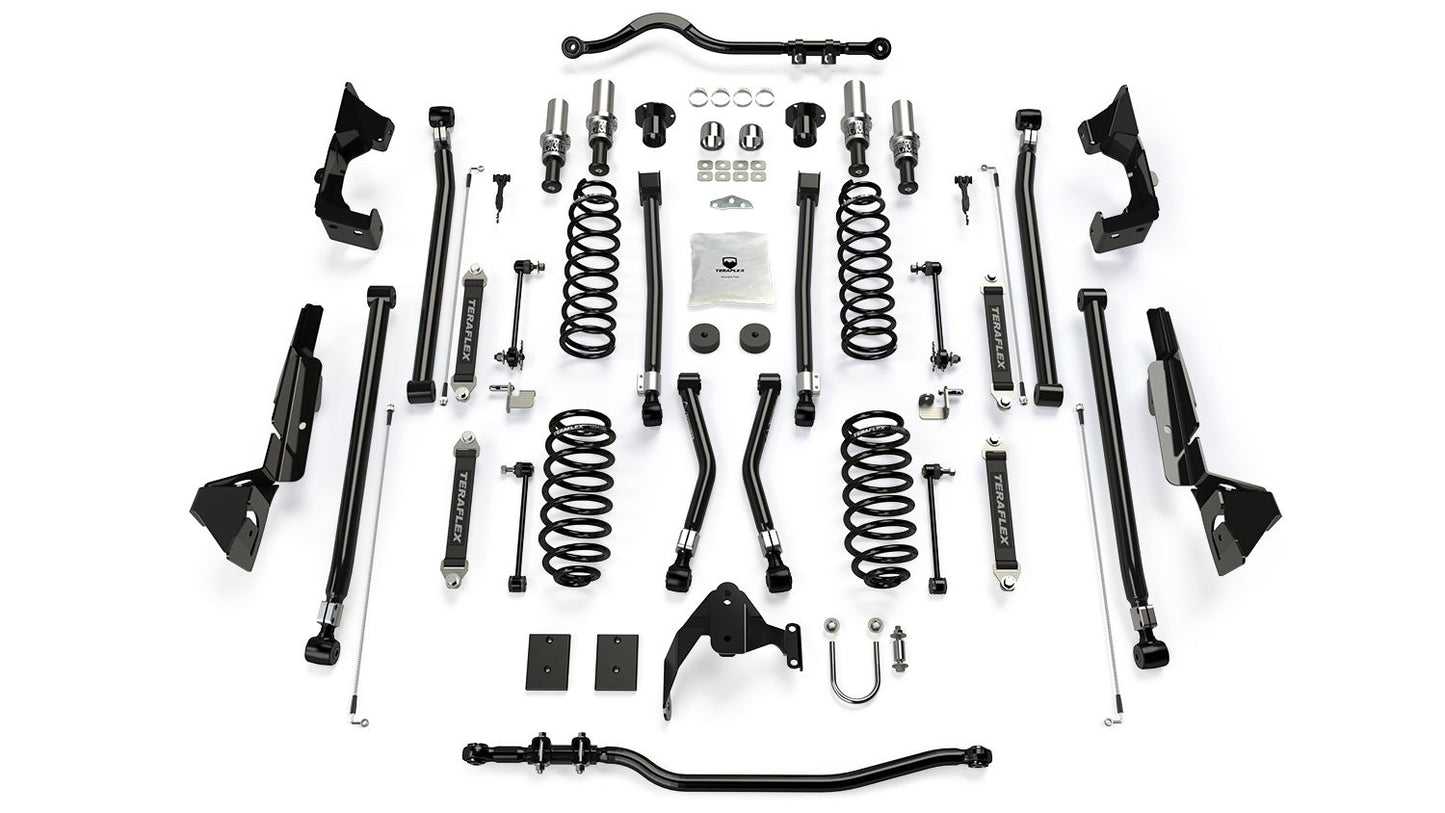 JK 4dr: 4" Alpine CT4 Prerunner Long Arm Suspension System ? No Shocks