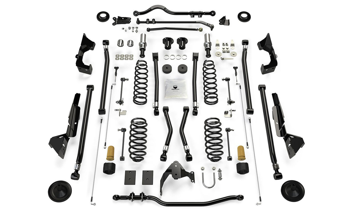 JK 2dr: 6" Alpine CT6 Long Arm Suspension System ? No Shocks