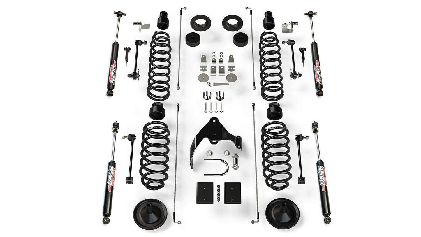 JK 2dr: 4" Coil Spring Base Lift Kit & 9550 VSS Twin-Tube