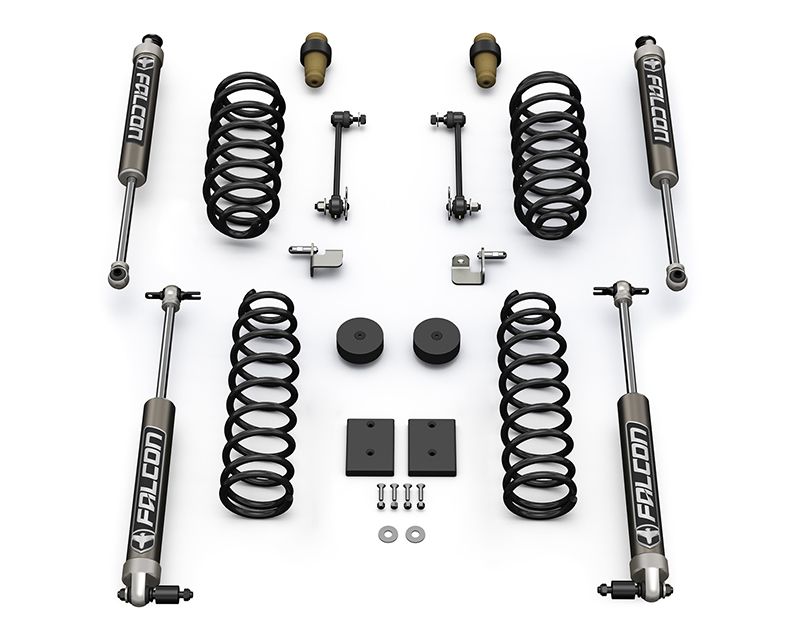 JK 4dr: 1.5" Sport ST1 Spring Lift System & Falcon 2.1 Monotube