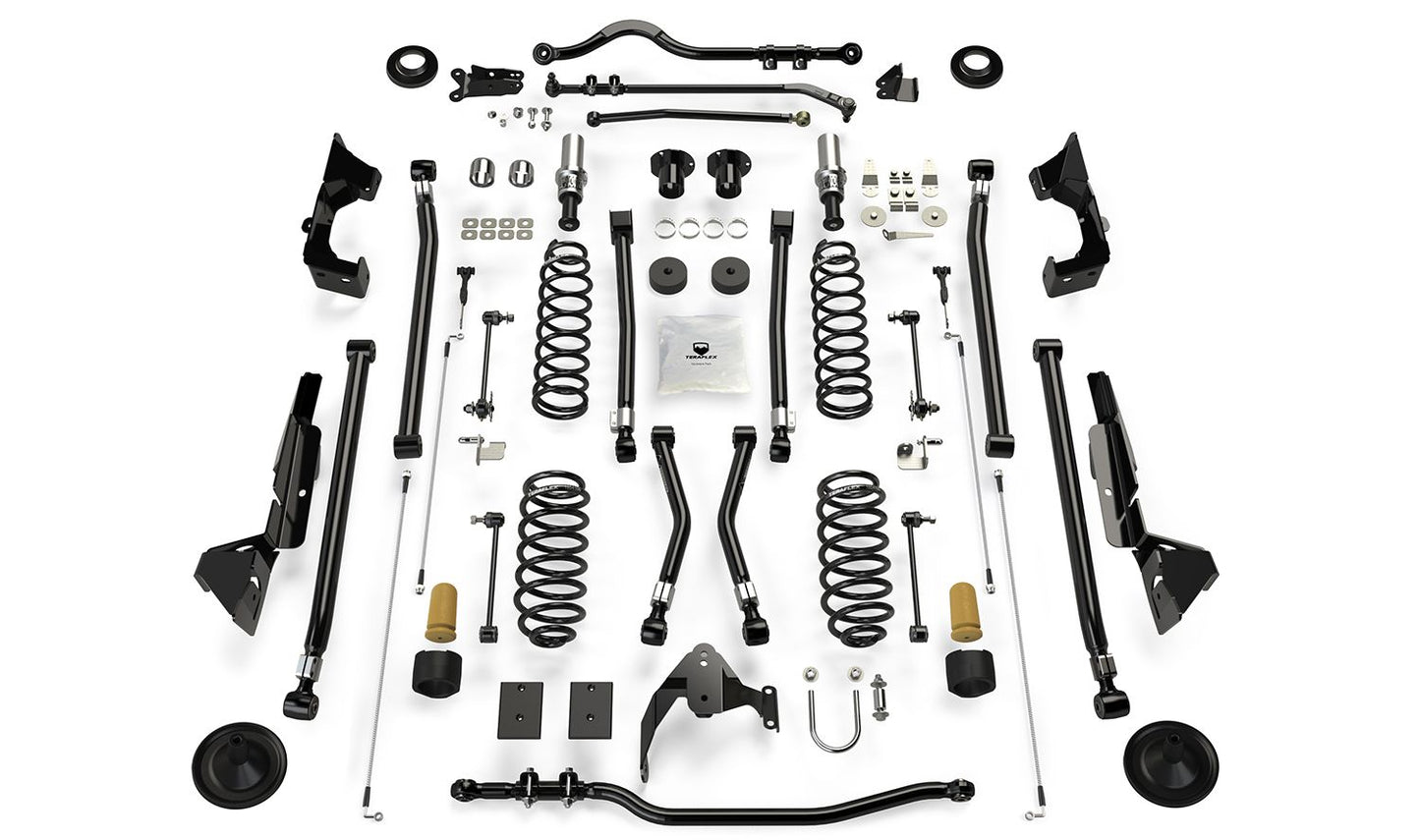 JK 4dr: 6" Alpine CT6 Long Arm Suspension System ? No Shocks