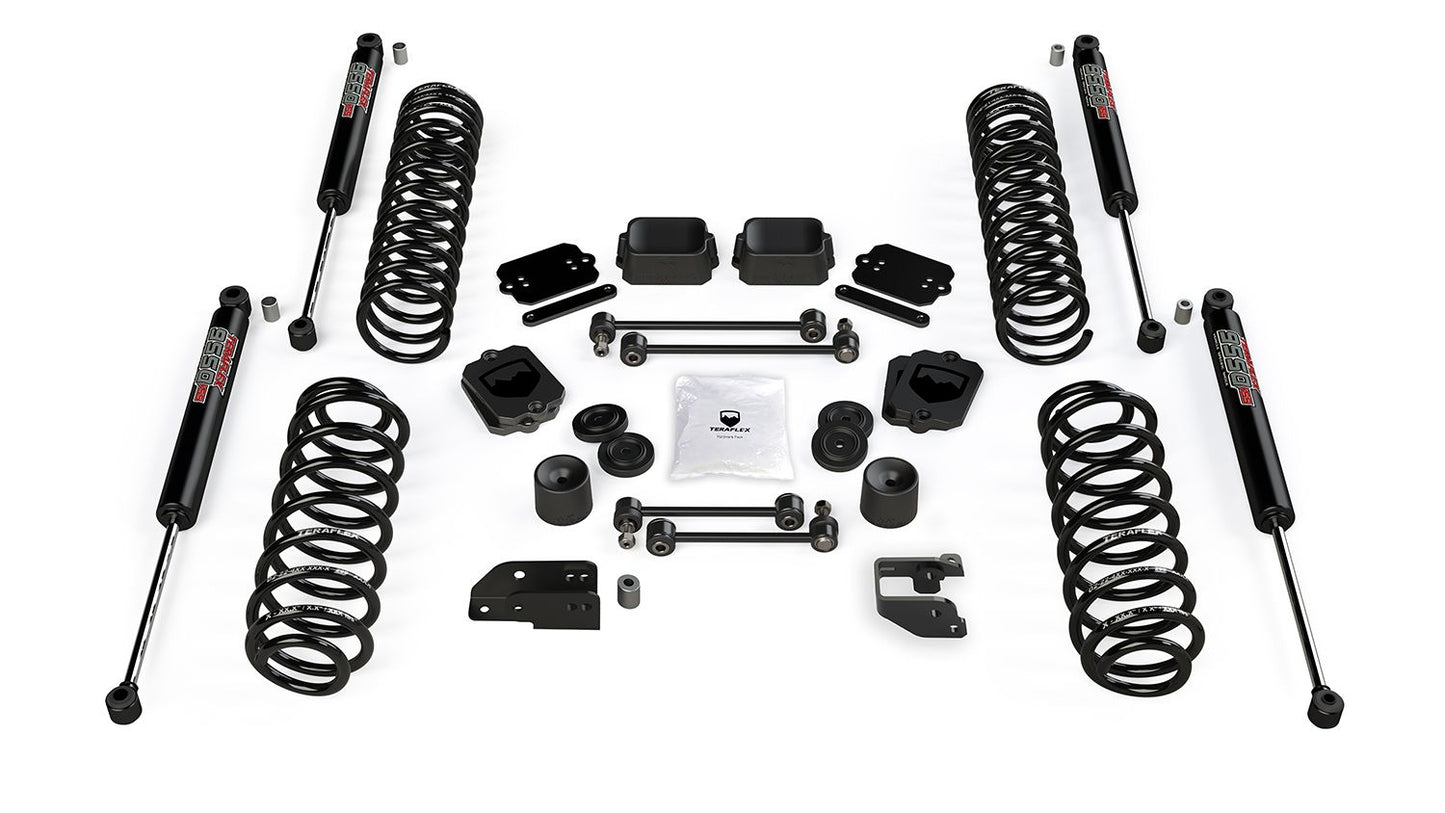 JL 2dr: 3.5" Coil Spring Base Lift Kit & 9550 VSS Twin-Tube Shocks