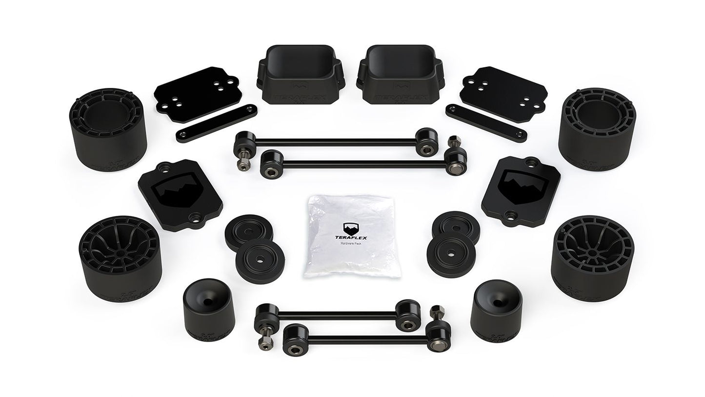 JL 4dr Sport/Sahara: 2.5" Performance Spacer Lift Kit ? No Shocks or Exts