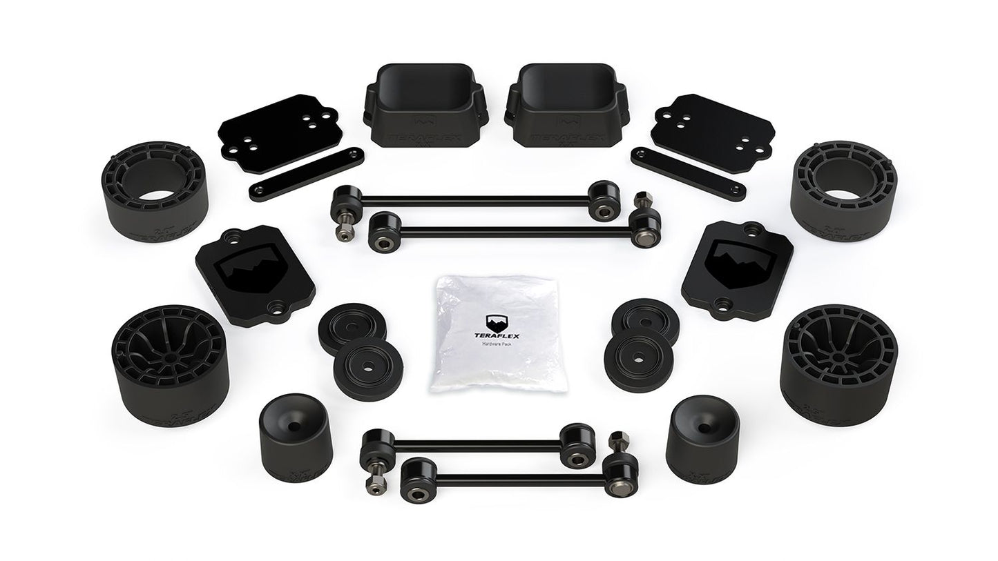 JL 2dr Sport/Sahara: 2.5" Performance Spacer Lift Kit ? No Shocks or Exts