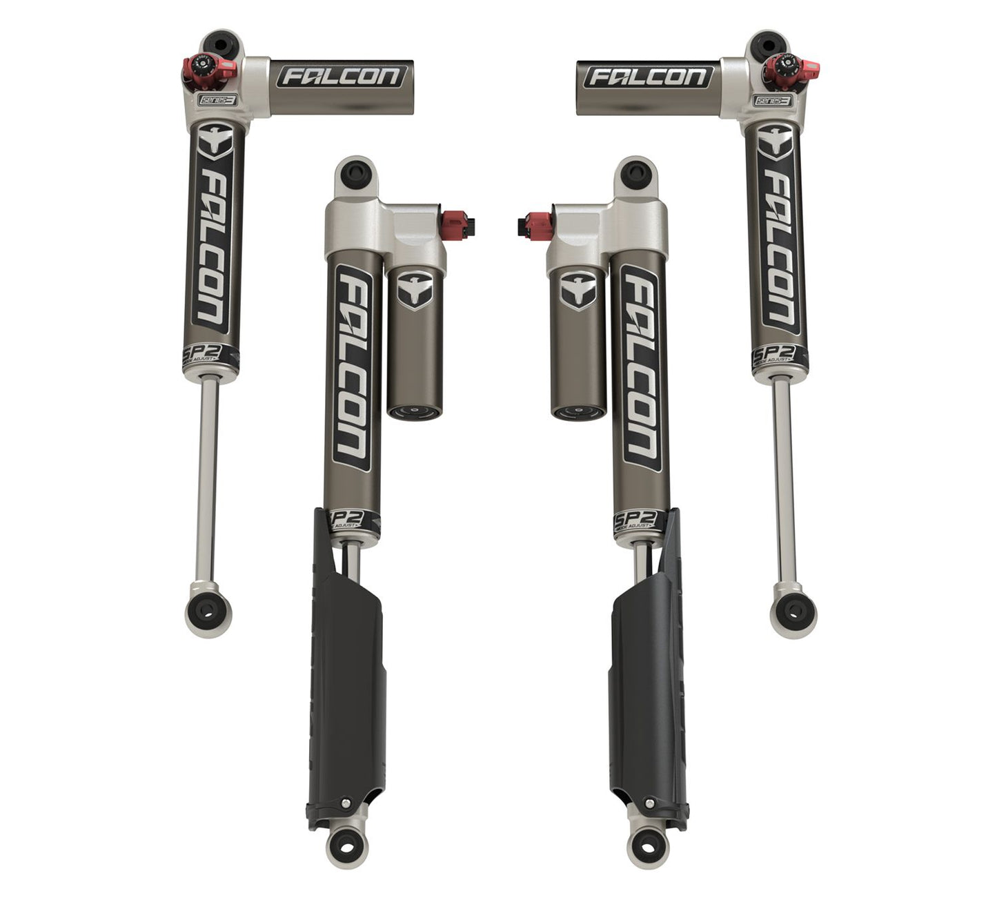 JT: Falcon SP2 3.3 Fast Adjust Piggyback Shock Kit (0-1.5" Lift)
