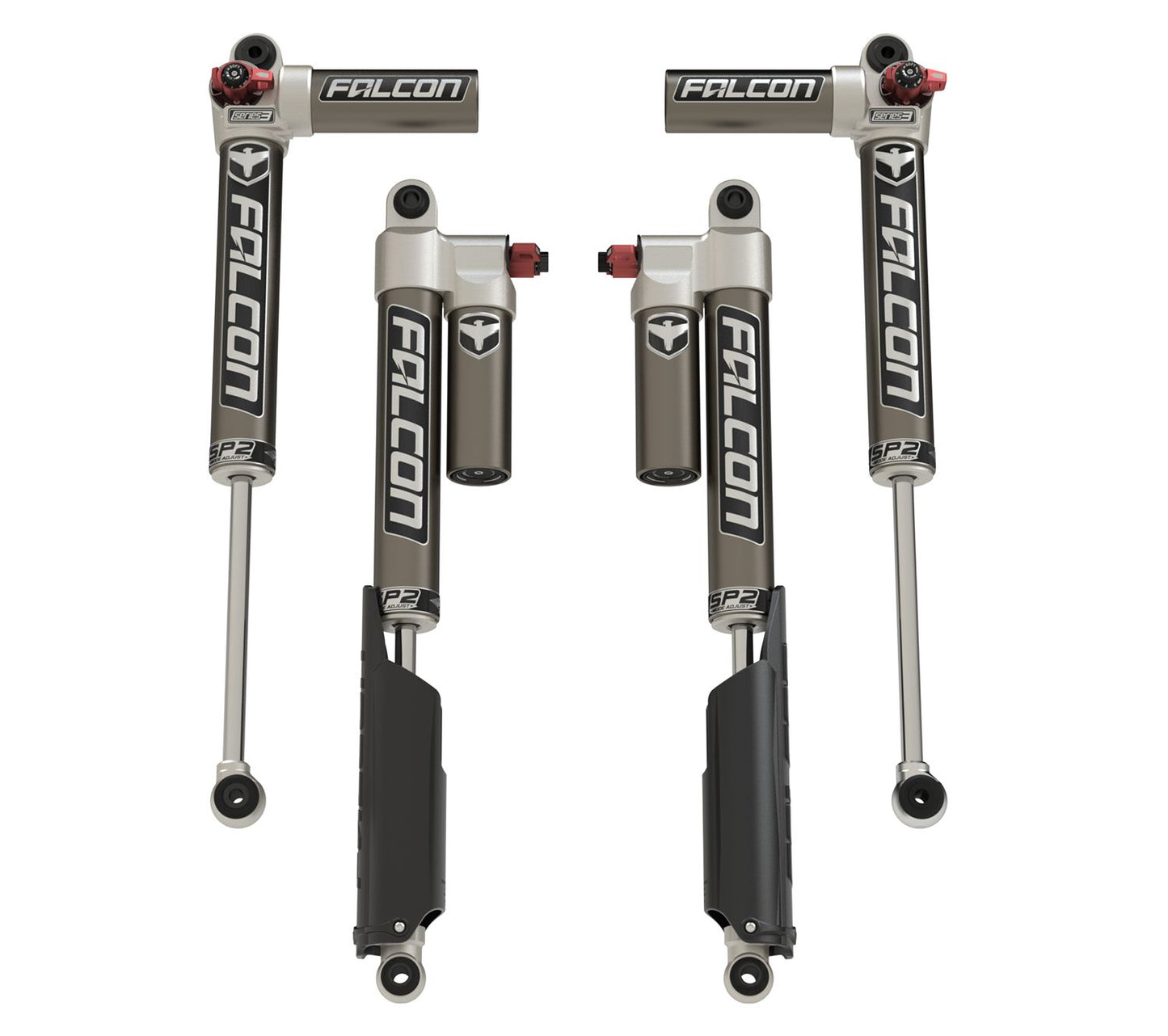 JT: Falcon SP2 3.3 Fast Adjust Piggyback Shock Kit (2-3" Lift)