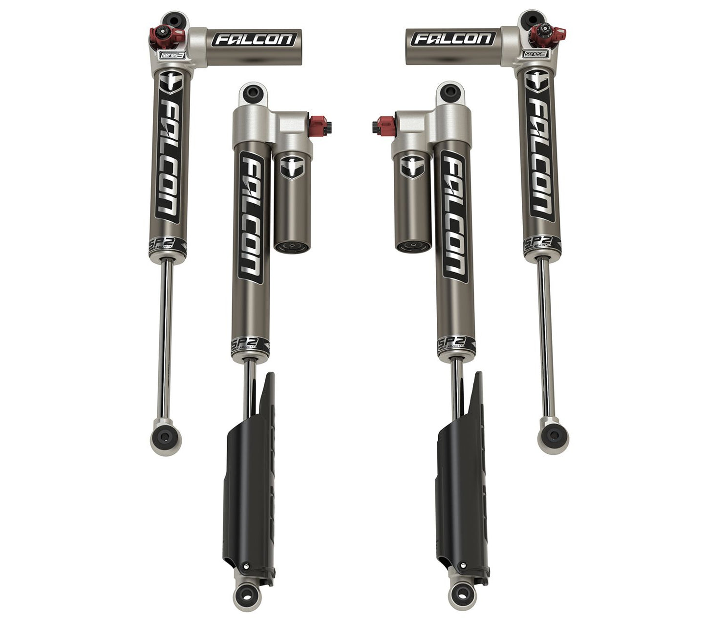 JT: Falcon SP2 3.3 Fast Adjust Piggyback Shock Kit (3.5-4.5" Lift Long-Travel)
