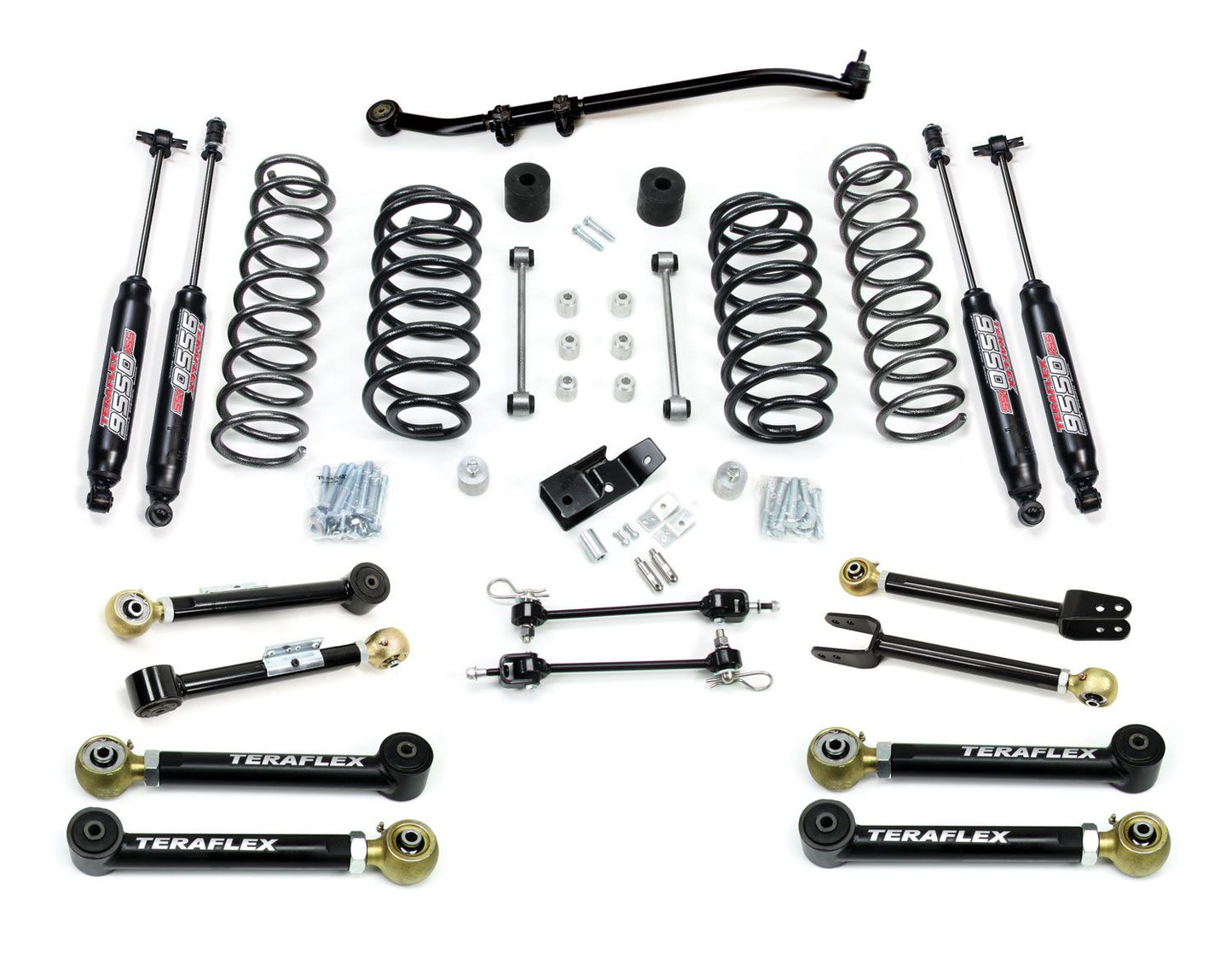 TJ: 3" Suspension System w/ 8 Short Control Arms & 9550 VSS Twin-Tube Shocks