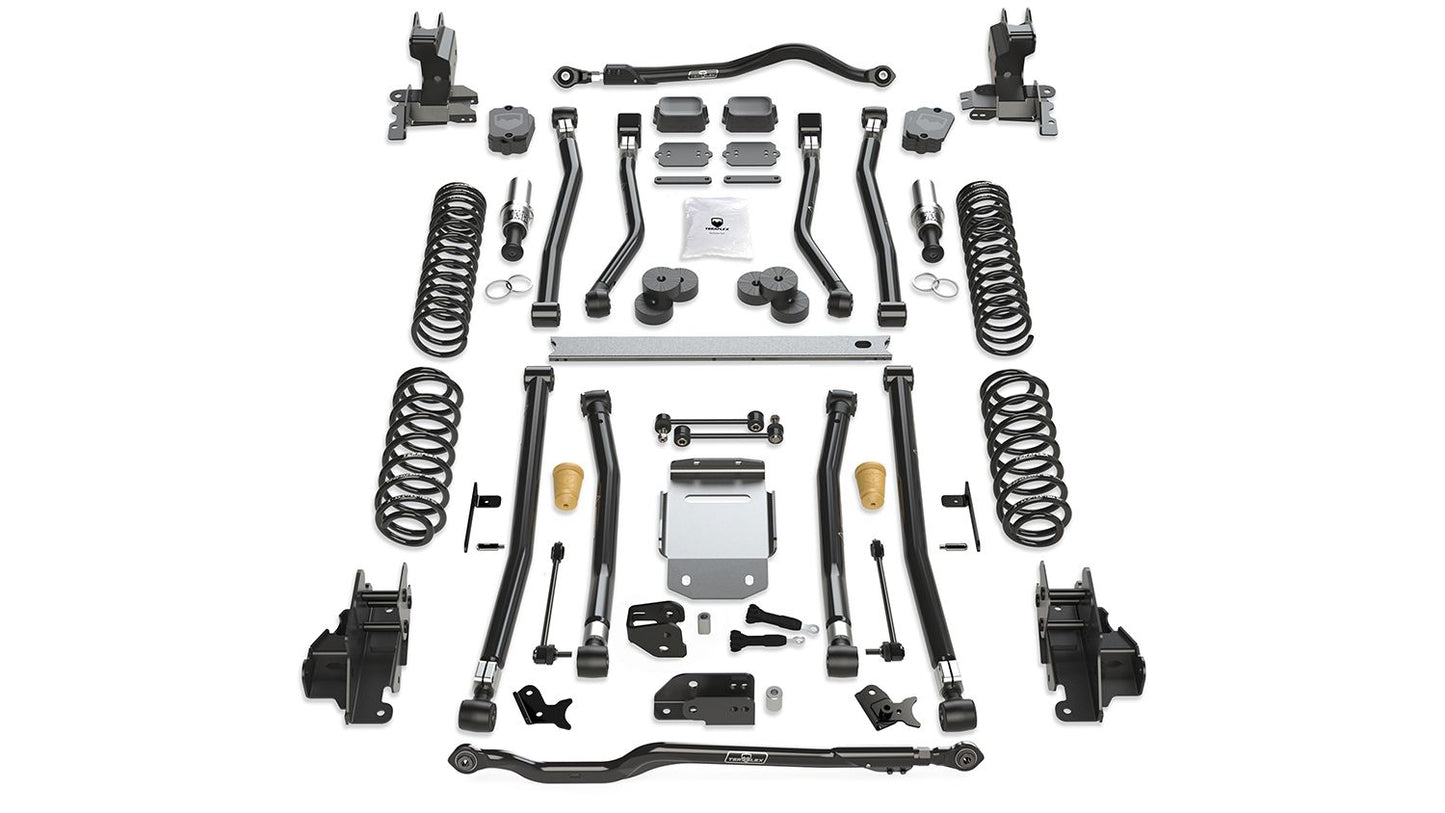 JL 4dr: 4.5" Alpine RT4 Long Arm Suspension System ? No Shocks