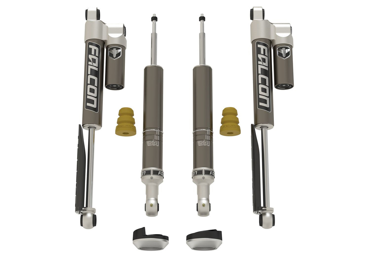 2015+ Toyota Hilux: Falcon 2.25" Sport Shock Leveling System