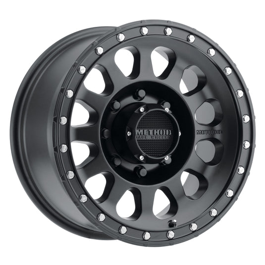 Method | MR315 17x8.5 +25mm Offset 8x6.5 130.81mm CB Matte Black Wheels