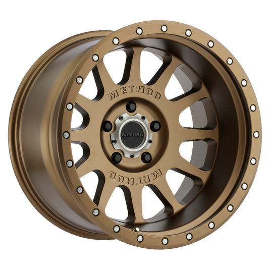 Method | MR605 NV 20x12 -52mm Offset 5x5 71.5mm CB Method | Bronze Wheels