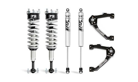 Cognito 3-Inch Performance Leveling Kit With Fox 2.0 IFP Shocks for 2007-2018 Silverado/Sierra 1500 2WD/4WD Stamped Steel/ Aluminum