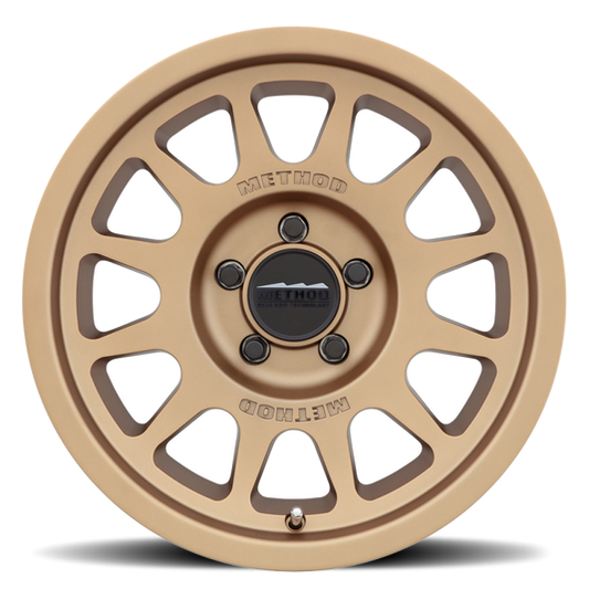 Method | MR703 17x8.5 0mm Offset 5x150 110.5mm CB Gloss Titanium Wheels