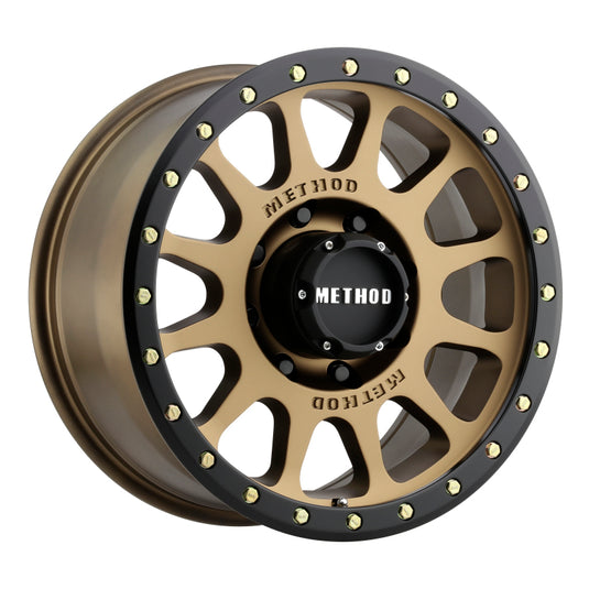 Method | MR305 NV 17x8.5 0mm Offset 8x6.5 130.81mm CB Method | Bronze/Black Street Loc Wheels