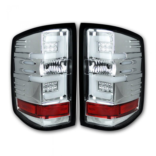Chevy Silverado 2014-2018 1500 and 2015-2019 2500/3500 (Also fits GMC Sierra 2015-2019 Dually) OLED TAIL LIGHTS