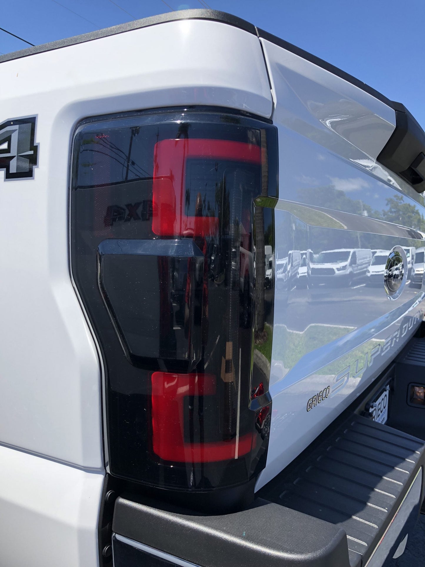 Ford Superduty F250/F350/F450 2020-2022 (Replaces OEM LED Style Tail Lights with BLIS Blind Spot Warning System) OLED TAIL LIGHTS