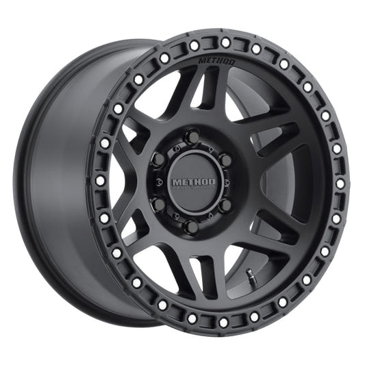Method | MR312 17x9 -12mm Offset 6x5.5 106.25mm CB Matte Black Wheels