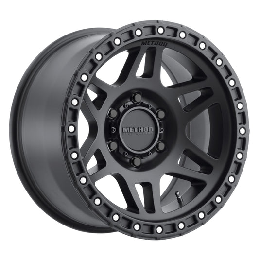 Method | MR312 17x8.5 0mm Offset 6x5.5 106.25mm CB Matte Black Wheels