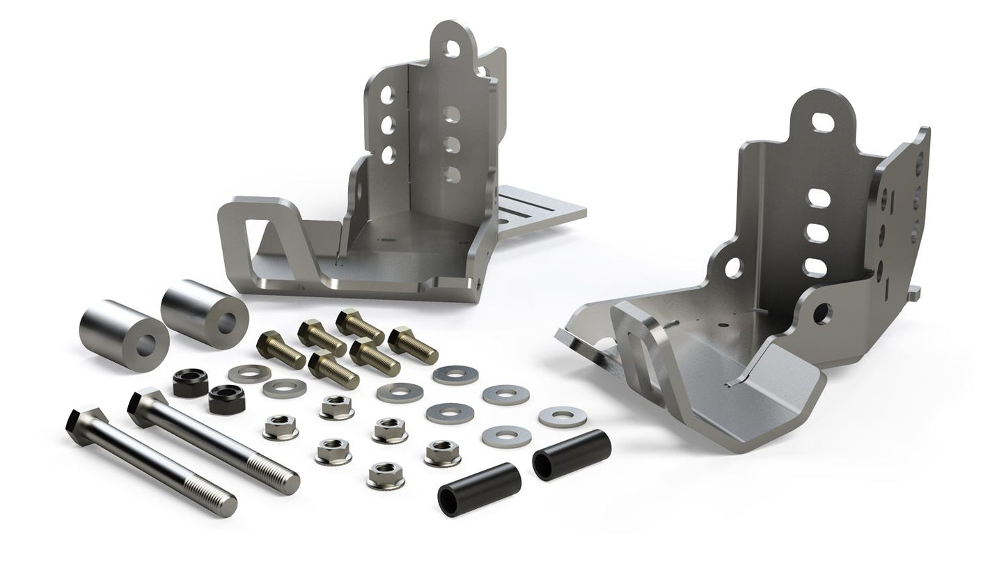 JK: Falcon HD Rear Shock Skid Plate Kit