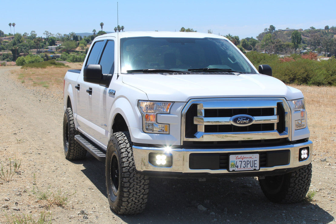 BAJA DESIGNS SQUADRON SPORT LED FOG LIGHTS: FORD F150 (2015-2020)