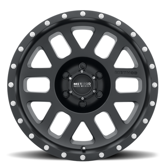 Method | MR306 Mesh 17x8.5 0mm Offset 6x5.5 108mm CB Matte Black Wheels