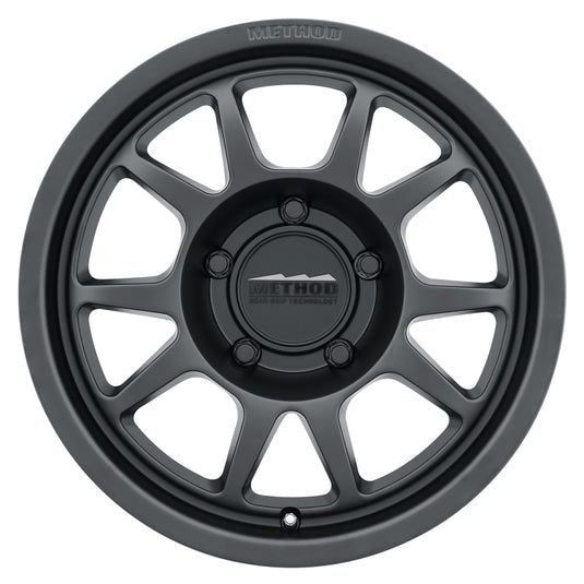 Method | MR702 17x8.5 0mm Offset 5x5 71.5mm CB Matte Black Wheels