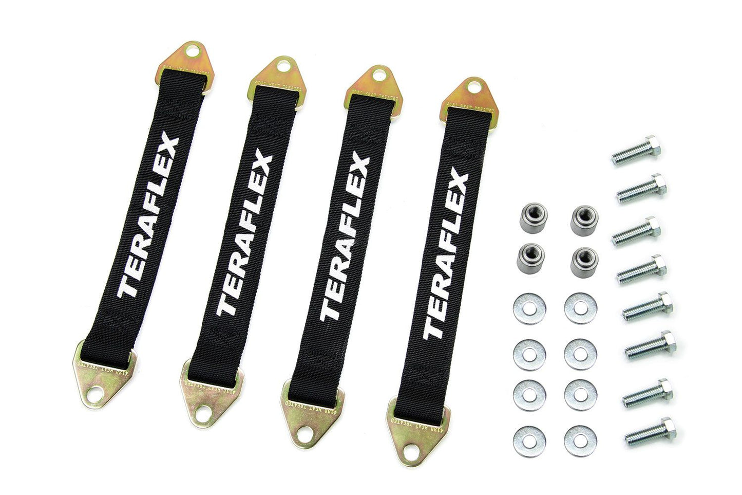 JK: Suspension Limit Strap Kit ? 15.125" Front & 13.5" Rear (3-4" Lift)