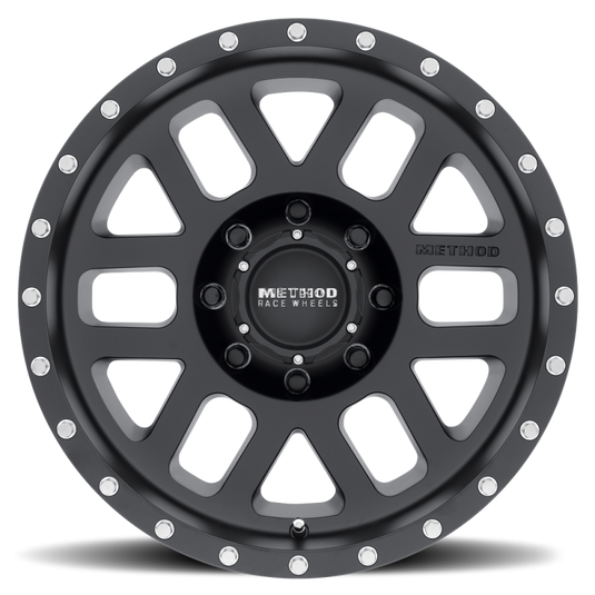 Method | MR306 Mesh 18x9 -12mm Offset 8x6.5 130.81mm CB Matte Black Wheels