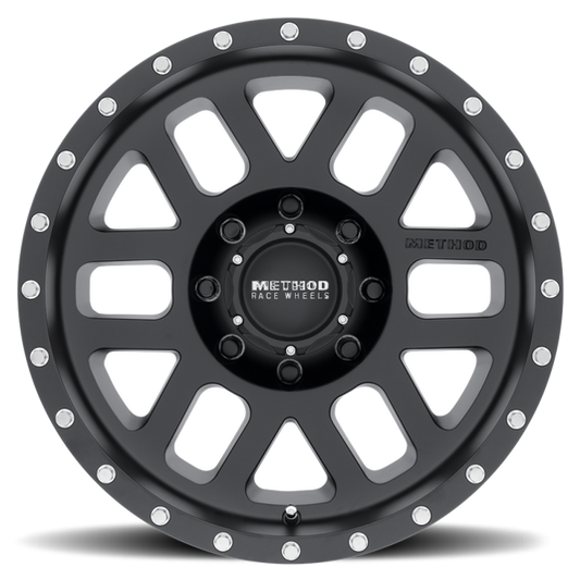 Method | MR306 Mesh 18x9 +18mm Offset 8x170 130.81mm CB Matte Black Wheels